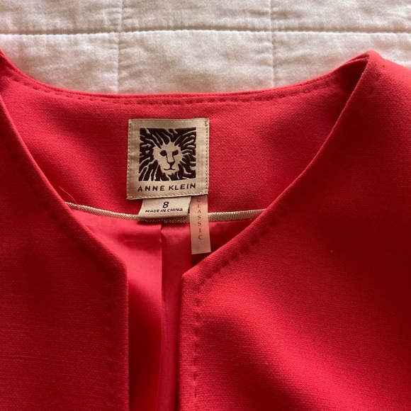 Fully Lined Anne Klein Matching Coat and Dress Size 8 - Picture 6 of 11